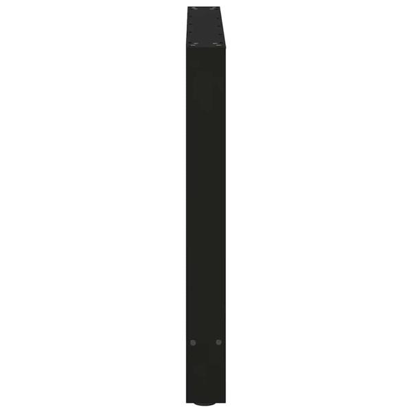 Esstischbeine Schwarz 2 Stk. 80x(72-73) cm Stahl