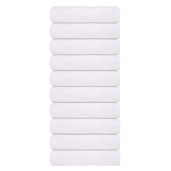 ARDEBO.de - Badetücher FROGN 10 Stk. Weiß 100x150 cm 360 g/m²