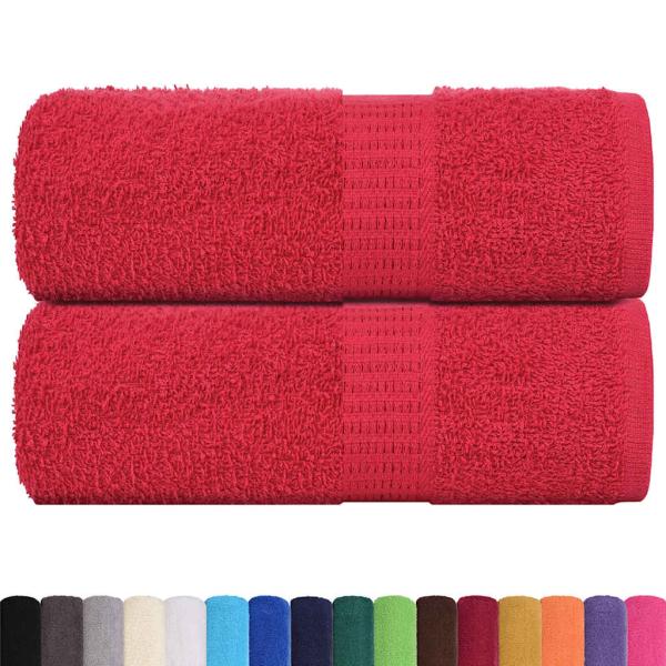 Gästetücher FROGN 2 Stk. Rot 30x50 cm 360 g/m²