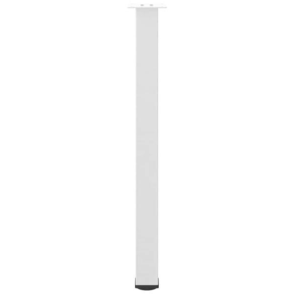 Bartischbeine 4 Stk. Weiß 90-92 cm Stahl