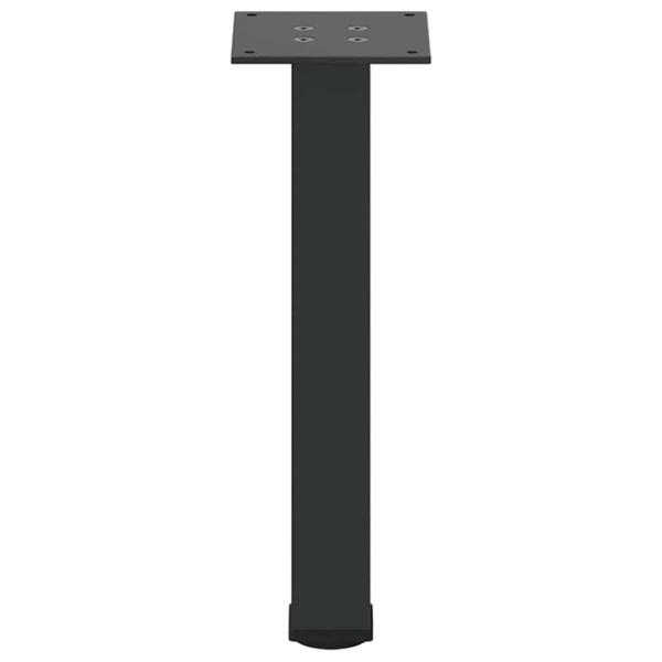 Couchtischbeine 4 Stk. Schwarz 42-44 cm Stahl