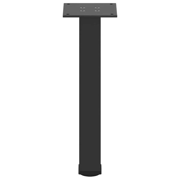 Couchtischbeine 4 Stk. Schwarz 42-44 cm Stahl
