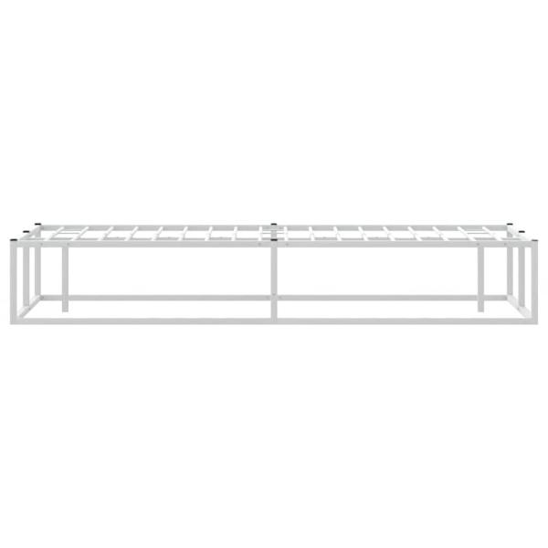 Bettgestell ohne Matratze Weiß 120x200 cm Metall