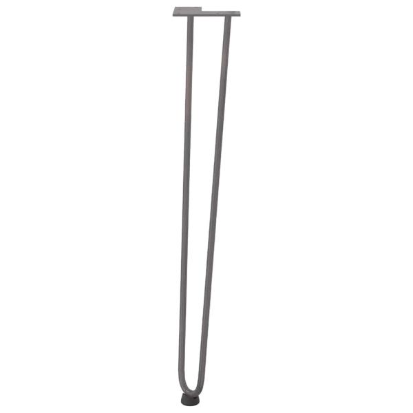 Haarnadelbeine für Konsolentische 4 Stk. Naturstahl 72 cm