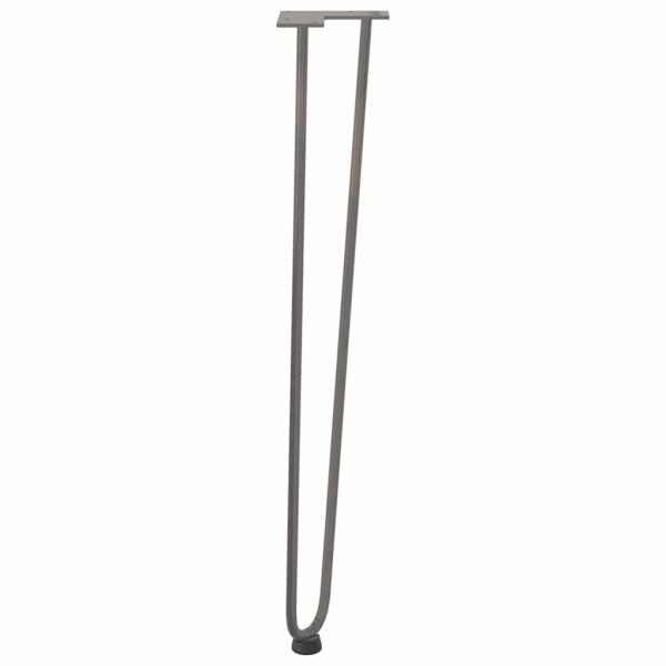 Haarnadelbeine für Konsolentische 4 Stk. Naturstahl 72 cm