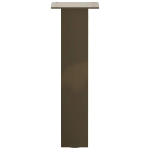 Couchtischbeine 4 Stk. Naturstahl 42 cm Stahl