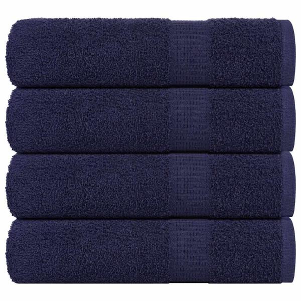 ARDEBO.de - Handtücher FROGN 4 Stk. Marineblau 50x100 cm 360 g/m²