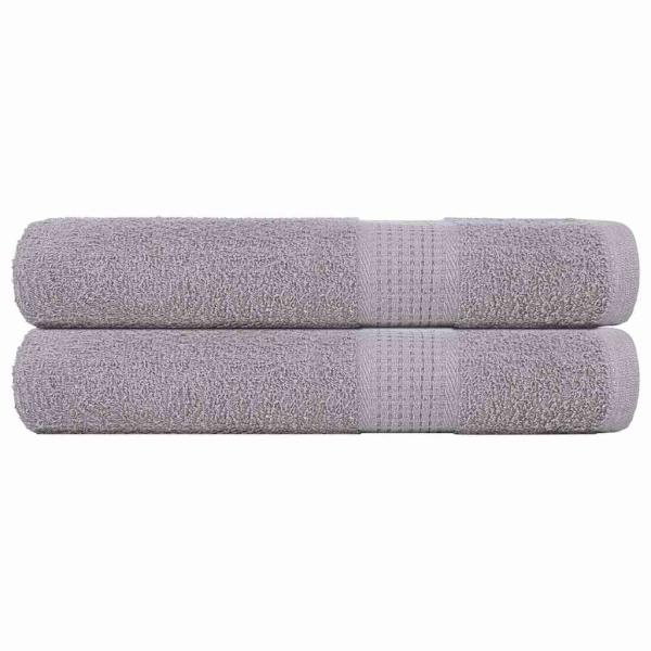 Saunatücher FROGN 2 Stk. Grau 80x200 cm 360 g/m²