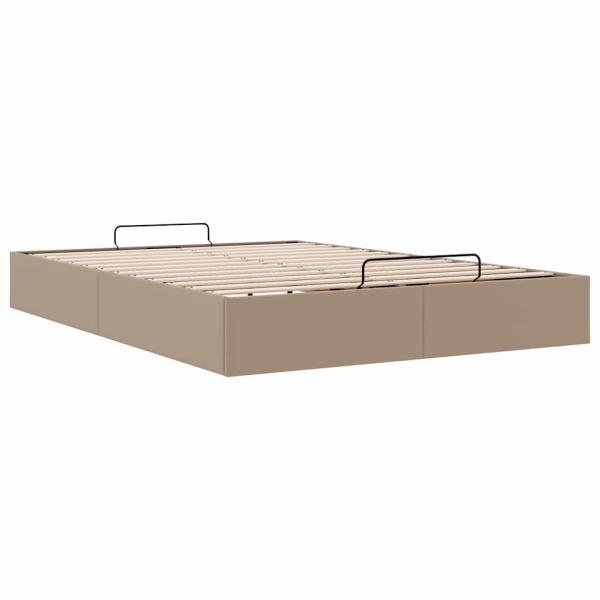 Ottoman-Bett ohne Matratze Cappucino 140x200cm Kunstleder