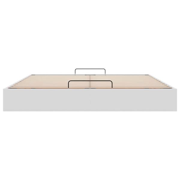 Ottoman-Bett ohne Matratze Weiß 200x200 cm Kunstleder