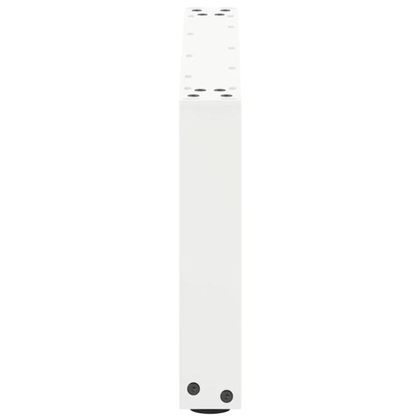 Couchtischbeine U-Form 2 Stk. Weiß 70x(30-31) cm Stahl