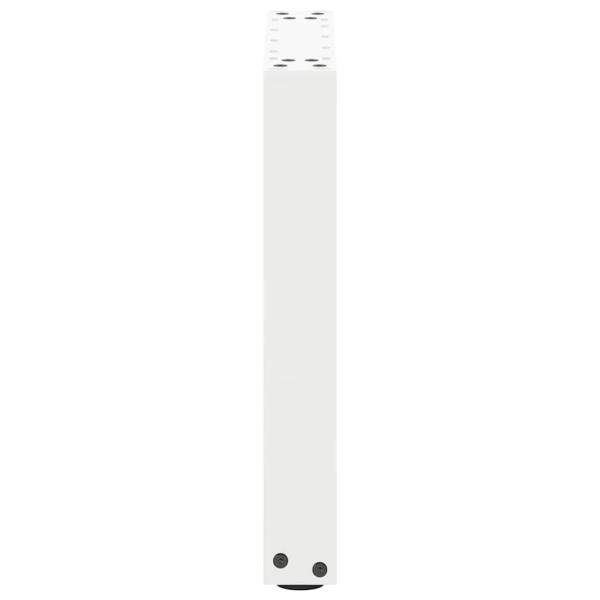 Couchtischbeine U-Form 2 Stk. Weiß 38x(42-43) cm Stahl