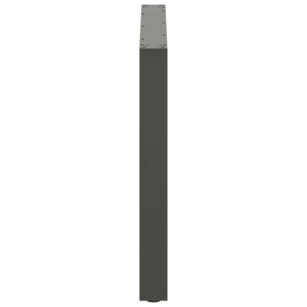 Esstischbeine U-Form 2 Stk. Anthrazit 100x(72-73) cm Stahl