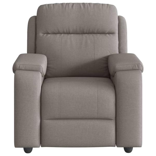 Massagesessel Taupe Stoff