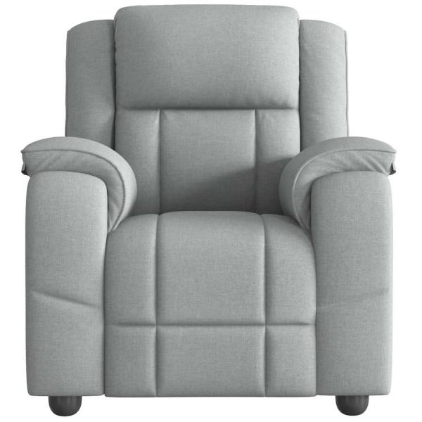 Massagesessel Hellgrau Stoff