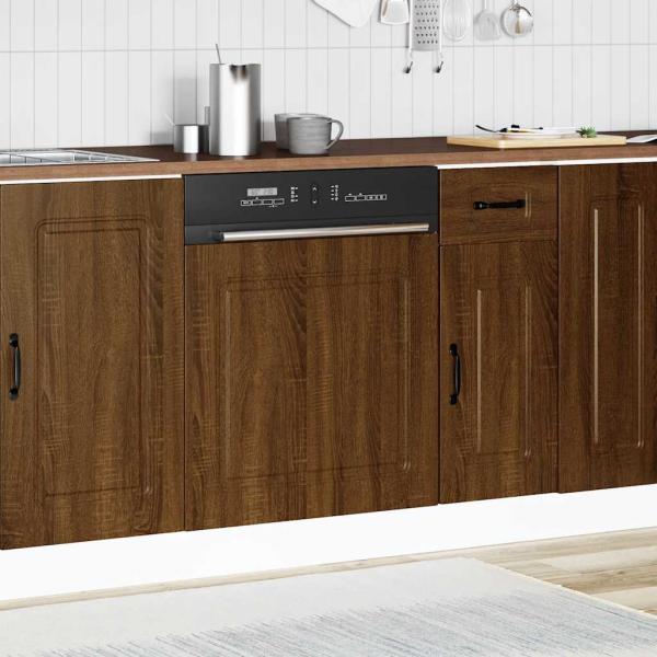 Geschirrsp?lerblende Kalmar Braun Eichen-Optik 60x1,5x57 cm