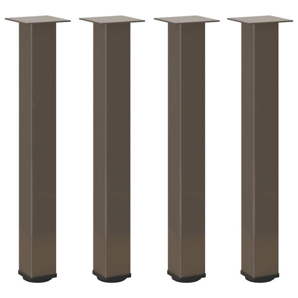 Konsolentischbeine 4 Stk. Naturstahl 72-74 cm Stahl