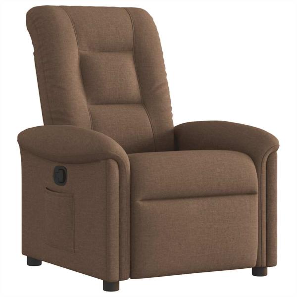 Relaxsessel Braun Stoff