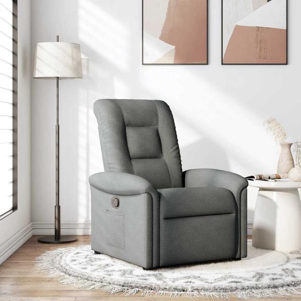 ARDEBO.de - Relaxsessel Dunkelgrau Stoff