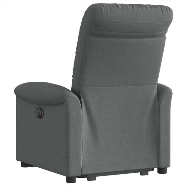 Relaxsessel mit Aufstehhilfe Dunkelgrau Stoff