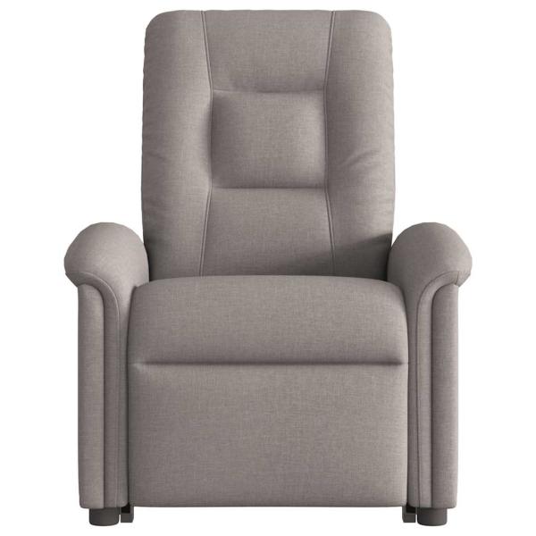 Relaxsessel mit Aufstehhilfe Elektrisch Taupe Stoff