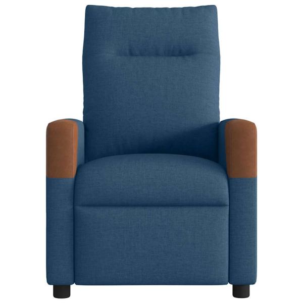Massagesessel Elektrisch Blau Stoff