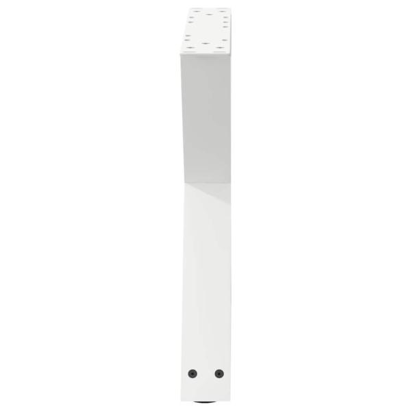 Couchtischbeine 2 Stk. Weiß 60x(42-43,3) cm Stahl