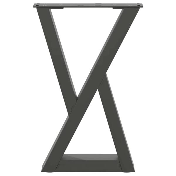 Couchtischbeine 2 Stk. Anthrazit 38x(42-43,3) cm Stahl