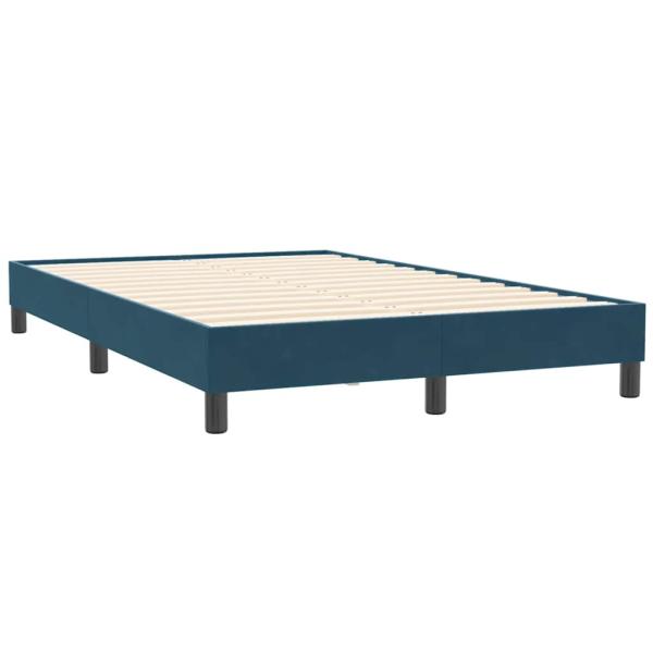Bettgestell ohne Matratze Dunkelblau 120x210 cm Samt