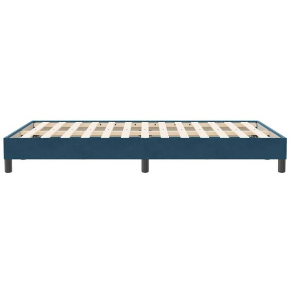 Bettgestell ohne Matratze Dunkelblau 120x210 cm Samt