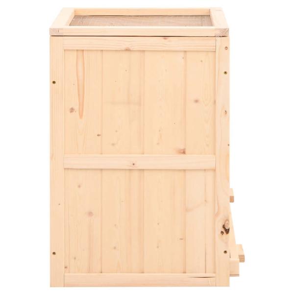 Hamsterkäfig 81x40x60 cm Massivholz Tanne