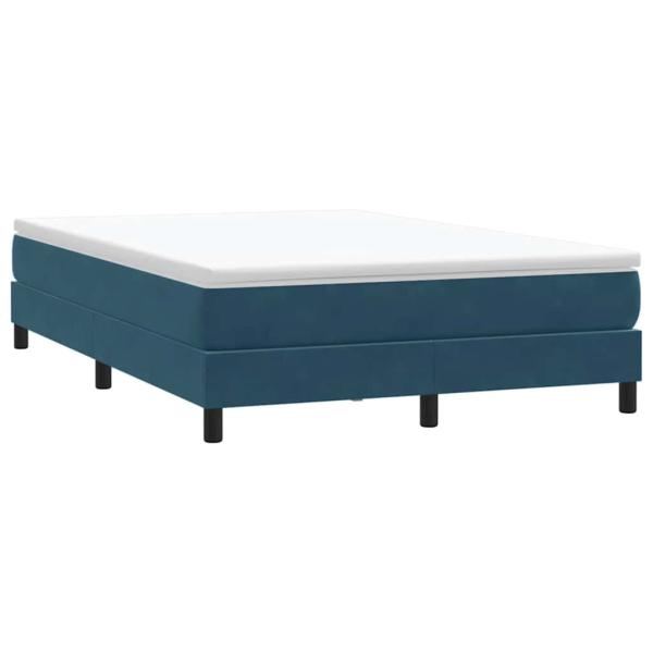 ARDEBO.de - Boxspringbett ohne Matratze Dunkelblau 160x210 cm Samt
