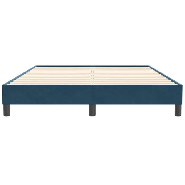Boxspringbett ohne Matratze Dunkelblau 160x210 cm Samt
