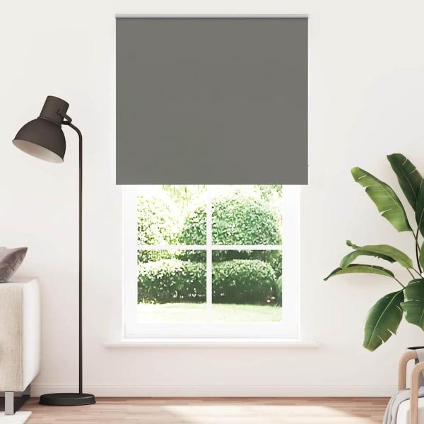 ARDEBO.de - Verdunkelungsrollo Grau 130x230cm Stoffbreite 126,6cm Polyester