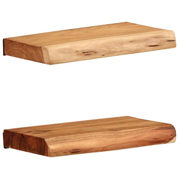 ARDEBO.de - Wandregale 2 Stk. 30x20x3,5 cm Massivholz Akazie