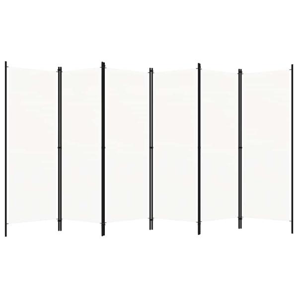 ARDEBO.de - 6-tlg. Raumteiler Wei? 300x180 cm
