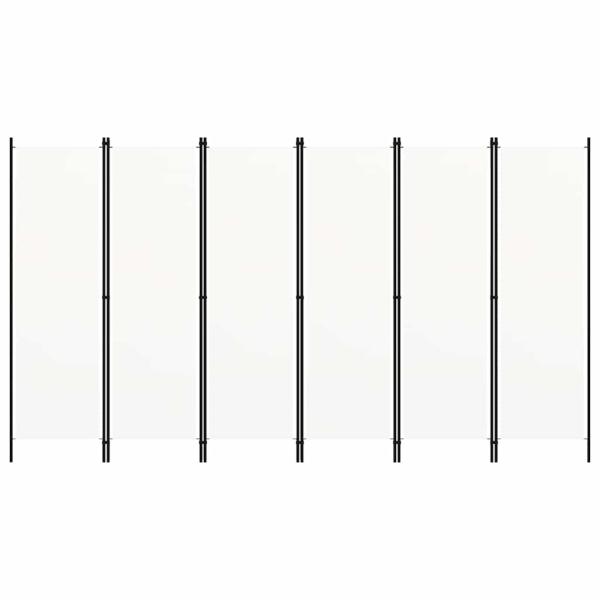 6-tlg. Raumteiler Wei? 300x180 cm