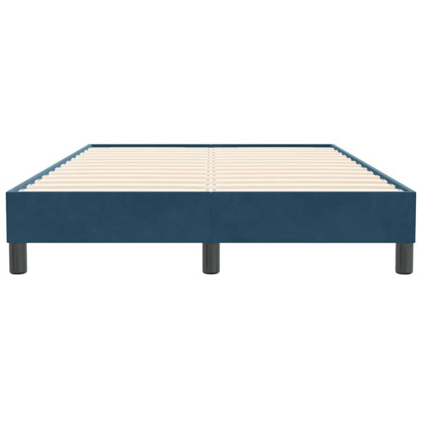 Boxspringbett ohne Matratze Dunkelblau 120x210 cm Samt
