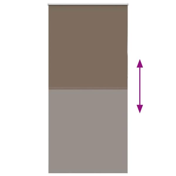 Verdunkelungsrollo Kaffeebraun 105x210 cm Stoffbreite 100,7 cm