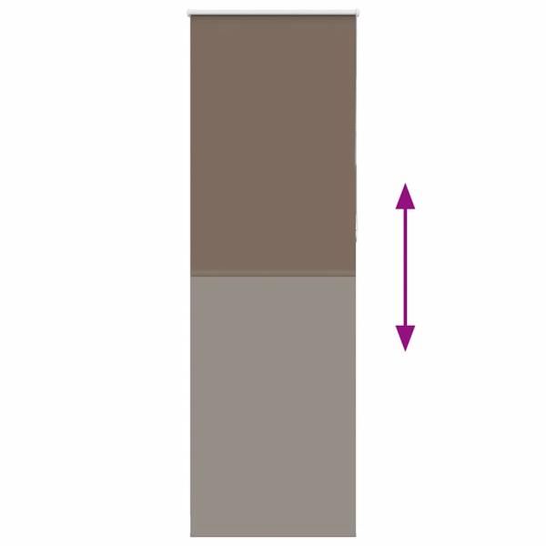 Verdunkelungsrollo Kaffeebraun 70x230 cm Stoffbreite 65,7 cm