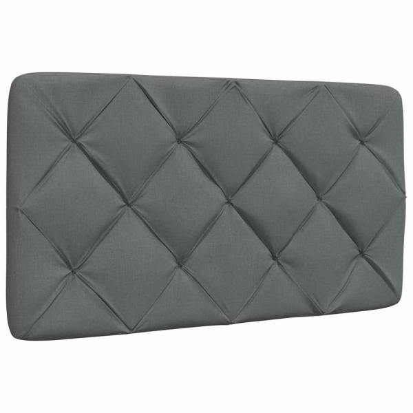 Bettgestell ohne Matratze Dunkelgrau 90x190 cm Stoff
