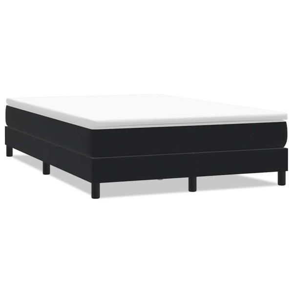Boxspringbett ohne Matratze Schwarz 140x220 cm Samt