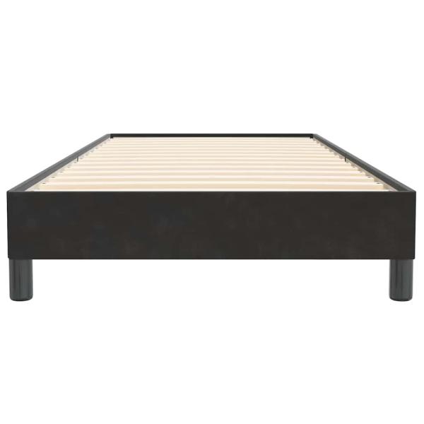 Boxspringbett ohne Matratze Schwarz 100x220 cm Samt