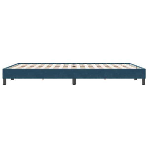 Boxspringbett ohne Matratze Dunkelblau 140x220 cm Samt