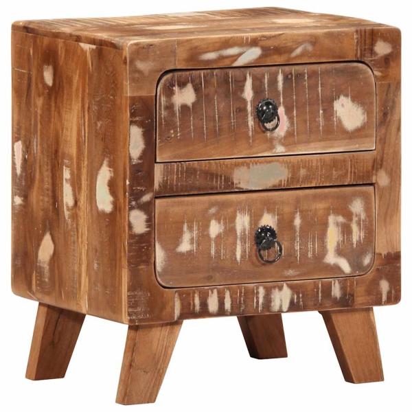 ARDEBO.de - Nachttisch 40x32x46 cm Altholz Massiv