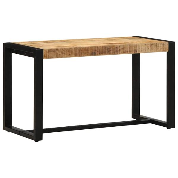 Bank 80x35x45 cm Raues Massivholz Mango