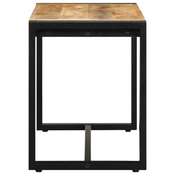 Bank 80x35x45 cm Raues Massivholz Mango