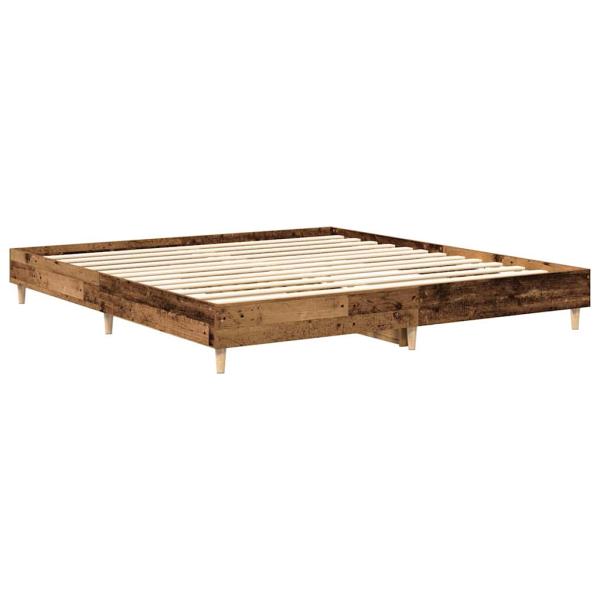 Bettgestell ohne Matratze Altholz 160x200cm Holzwerkstoff