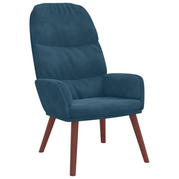 Relaxsessel Blau Samt