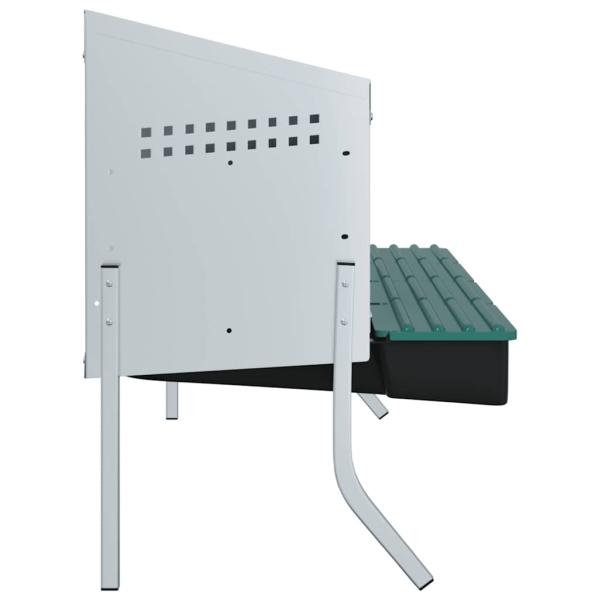 Hühner-Nistkasten 4 Fächer mit Beinen Verzinkter Stahl